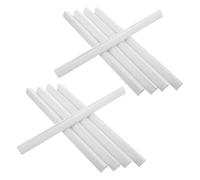 NUOBESTY 10pcs White Plastic Binding Bars 23mm Spine Width for A4 and Letter Size Paper, Sliding Report Covers for School Projects and Office Use