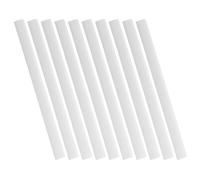 NUOBESTY 10pcs White Plastic Sliding Binding Bars for A4 and Letter Size Paper 23mm Spine Width, for Office Meetings and Report Covers, Sturdy Document Binder Bars Fastener