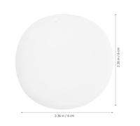 NUOBESTY 10Pcs White Pure Cotton Applicators 60X7Mm Face Sponge for Loose and Pressed Makeup Foundation Powder Set for Body Dusting and Cosmetic Application