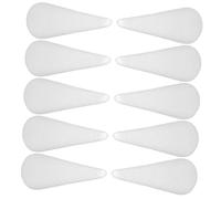 NUOBESTY 10pcs White Solid Foam Craft Cones for DIY Handmade Projects Educational for Christmas Tree Decorations and Home Crafting