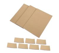 NUOBESTY 10Pcs Writing Pad Blank Kraft Paper Memo Book for Accounting Order Processing Meeting Notes Portable Smooth Surface Records for Office Travel