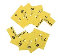 NUOBESTY 10pcs Yellow Evidence Marker Scale with Accurate Measurement and Weather-resistant Plastic Material for Field Investigations and Traffic Accidents