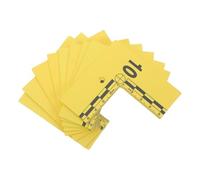 NUOBESTY 10pcs Yellow Plastic Evidence Marker Scale Rulers with Waterproof and Weather-resistant Durability, Numbered Police Evidence Markers for Forensic Investigation and Field