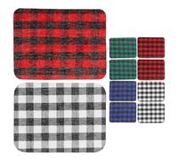 NUOBESTY 12 Pcs Plaid Iron on Patch Fabric Mending Patch for Clothes, 12.4x9.4cm, Self Adhesive Backing, for Skirts, Shoes, Bags and Pillow Covers, Decoration and Repairing
