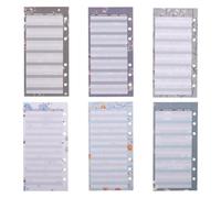 NUOBESTY 120 Sheets Floral Budget Sheets for Binder Cash Budget Refills for Daily Expense Tracking Paper Inserts and Money Management