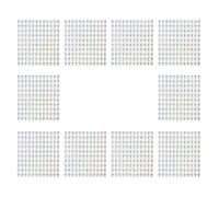 NUOBESTY 1200Pcs Mini Self-Adhesive Shiny Foil Cross Stickers 1.3Cm for Scrapbook Planner Decals Envelope Seals Christian Craft Embellishments for Holiday and Wedding