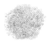 NUOBESTY 1200pcs Stainless Steel Open Jump Rings Durable Connector Rings for Jewelry Making DIY Necklace Bracelet Earrings Keychain Craft Supplies Compatible with Various Chain