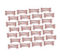 NUOBESTY 120pcs Miniature Double-hook Fence for Sand Table DIY Play Realistic Simulation Zoo and Military Scene Layout Props Detailed Craft for Family Interaction