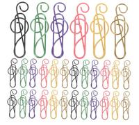 NUOBESTY 120pcs Musical Notes Paper Clips Metal Decorative Clips for Office School and Party Invitations Portable for Journals Notebooks and Planner Organization