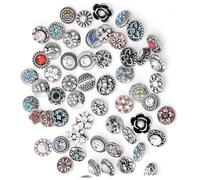 NUOBESTY 12pc DIY Accessories Gemstone Inlay Mixed Style Craft Buttons for Jewelry Charms Exotic Buttons for Crafts