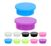 NUOBESTY 12pcs 5ml Glass Vial Caps Protective Covers, Reusable Leakproof Dustproof Colorful Sealing Caps for Laboratory Glass Bottles, Large Size for Secure Organization