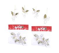 NUOBESTY 12pcs Acrylic Angel Pendants Christmas Hanging Ornaments Window Decorations Party Festival Wedding Wall Hangings