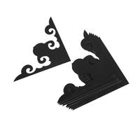 NUOBESTY 12pcs Black Acrylic Mirror Wall Corner Decals with 3D Artistic Design, Lightweight Self Stick Mirror Stickers for Living Room Decoration, Adds Depth and Enhances Space Aesthetics