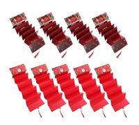 NUOBESTY 12pcs Christmas Money Holders with Slots Red Cash Organizer Envelopes for Xmas Party Favor Festive Chinese Envelopes for Money Holiday Distribution