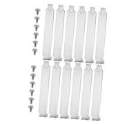 NUOBESTY 12pcs Computer Back Slot Cover with Dustproof Ventilation Bracket Compact Pci Expansion Blank Plate for Chassis Protection and Cooling Silver