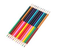 NUOBESTY 12Pcs Double-ended Colored Pencils Rainbow Colours High Saturation Oil-based Artist Drawing Pencils for Adults and Beginners Wood Core with Strong Tips for Smooth Blending and