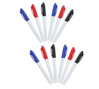 NUOBESTY 12pcs Fine Tip Dry Erase Markers for Whiteboards, Ultra Fine Writing Precision, Quick Drying, Plastic Body, for Students and Professionals in Meetings and Dynamic Lesson Plans
