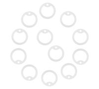 NUOBESTY 12pcs Glow in The Dark Dog Tag Silicone Covers Noise-Reducing Silencers Luminous Green Pet ID Tag Cases for Collar Silicone Sleeves to Damp Noise and Protect