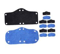 NUOBESTY 12pcs Hard Hat Sweatband Liners with Snap Clips Washable Reusable Sweat Absorbing Pads for Industrial Safety Helmets Breathable Ergonomic Design for Worker Comfort and Sweat