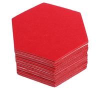 NUOBESTY 12Pcs Hexagonal Felt Decorative Panels | Modern Acoustic Wall Art for Home Decor Memo and Bulletin Board | Easy to Install Self-Adhesive Hexagon Wall Tiles