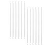 NUOBESTY 12pcs Metal Document Hanging Pole for Desktop Organizer File Rails for Office Supplies Quick Identification Hanging File Rails