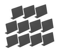 NUOBESTY 12pcs Mini Standing Chalkboard Signs Writable Message Price Boards for Party Wedding Restaurant Table Decor Plastic Blackboard