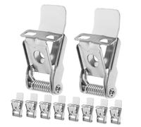 NUOBESTY 12pcs Recessed Downlight Spring Clips High Hardness Flat Panel Light Brackets Lamp Retaining Clamps for Spotlights Ceiling Lighting Accessories