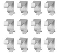 NUOBESTY 12pcs Shelf Clips - Metal Cabinet Shelf Support Brackets for Adjustable Shelving Systems, DIY Bookshelf, Cabinet Organizer Hardware, 3. 00x2. 00x1. 40cm