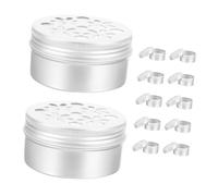 NUOBESTY 12Pcs Small Dog Scent Training Holders Aluminum Nose Work Containers with Lids for Pet Behavior Aids and Snuffle Skill Development Dog Scent Work Kit