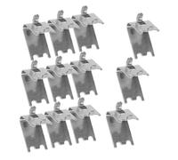 NUOBESTY 12pcs Stainless Steel Mesh Shelf Fridge Freezer Divider Clips Easy Install Fridge Organizers