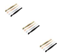 NUOBESTY 12pcs Stainless Steel Stamp Tweezers Static Tweezers for Delicate Object Handling Non- Grip Versatile Use and Crafts