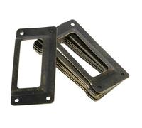 NUOBESTY 12pcs Vintage Label Frame Holders for Cabinets Antique Tag Label Holders Iron Frame for Aesthetic Home Decor and Organization