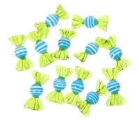 NUOBESTY 12Pcs Vintage Style Abstract Hand-Painted Glass Candy Ornaments Set, Mixed Designs Decorative Candy Sculptures for Home Decoration and Event Display