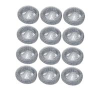 NUOBESTY 12pcs Washer Lint Catcher for Hose Mesh Filter Lint Remover for Washing Machine Stainless Steel