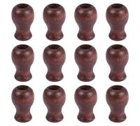 NUOBESTY 12pcs Wood Cord Pulls for Window Blinds, Smooth Solid Wood Cord Knobs Beautiful Finish, for Repairing Roman Shades and Aluminum Blinds in Home Décor