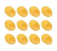 NUOBESTY 12pcs Yellow Facial Cleansing Balls Made from Natural Silk, Organic Face Scrub Exfoliator that Removes Dead Skin for Gentle Deep Cleaning and Face Care