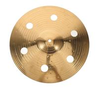 NUOBESTY 14-inch Alloy Bright Finish Cymbal with Holes Lightweight Percussion Practice Cymbal for Drum Kit, Quick Rhythm Changes Suitable for Rock and Beginner Students