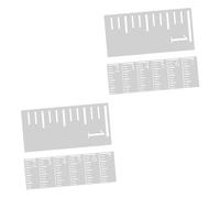 NUOBESTY 14pcs Plastic Growth Chart Stencil for Wall Measuring Ruler Hollow Scale Template Painting Ruler for Toddlers Height Tracking