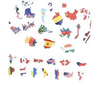 NUOBESTY 150 Sheets Country Flag Sticker for Travel Cases and Luggage Adhesive Retro Notepad Stickers for Scrapbooks Suitcases Skateboards and Laptops Easy Peel Decorative for Adults and