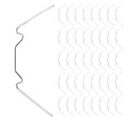 NUOBESTY 150pcs Greenhouse Glass Pane W Clips Iron W Type Wire Fixing Clips for Secure Glazing Landscaping Staples for Stable Window and Door Pane Fastening