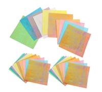 NUOBESTY 150pcs Iridescent Origami Paper Colors Square Folding Sheets for Arts Crafts Shiny Colored Paper for DIY Projects Easy to Fold Cut