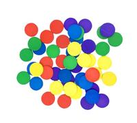 NUOBESTY 150pcs Wood Disc Educational Counting for Preschoolers Montessori Math Learning Tool Tokens for Boys