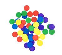 NUOBESTY 150pcs Wood Discs Early Education Math Counting Tool for Preschoolers Lightweight Wooden Teaching Aid for Learning and Games