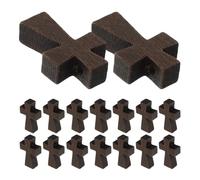 NUOBESTY 150pcs Wooden Crucifix Pendants Natural Wood Cross Charms for DIY Jewelry Making for Necklaces Bracelets Keychains Crafts Smooth Finish Versatile Religious Antique Charm