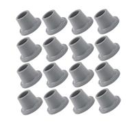NUOBESTY 15pcs Non-slip Bath Chair Feet Replacement Tips for Shower Stools Chair Leg Tips Replacement Rubber Shower Feet Non-slip Transfer Bench Rubber Light Grey