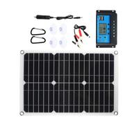 NUOBESTY 15w Solar Power Panel Monocrystalline Silicon Solar Panel Kit with Dual USB Ports and Charge Controller Portable and Waterproof for Rvs and Cars for Camping and Self-Driving Trips