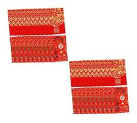 NUOBESTY 160 Pcs Mini Red Envelope Chinese Red Envelopes Wedding Hong Bao Mini Change Bags Chinese Wedding Red Packet Wedding Hongbao New Year Red Packet Bride Pouch Currency Paper