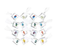 NUOBESTY 16pcs Transparent Resin Goldfish Water Bag Charms Lifelike Fish Bag Pendants for Jewelry Making DIY Crafts Dual Purpose Pocket Design for Themed Projects