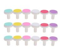 NUOBESTY 18pcs Nail Trimmer Replacement Grinding Heads Nail File Pads Portable Lightweight for Newborn Fingers and Toes Random Color