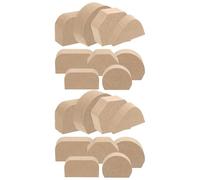 NUOBESTY 18pcs Pottery Mug Handle Shaping Tools Ceramic Clay Molds for Handmade Cup Grip Multi-Style Uniform Curved Handle Forms for DIY Ceramic and Pottery Workshop